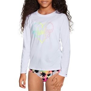 Hurley Girl's Long Sleeve Dri-Fit UPF 50+ Swim Shirt